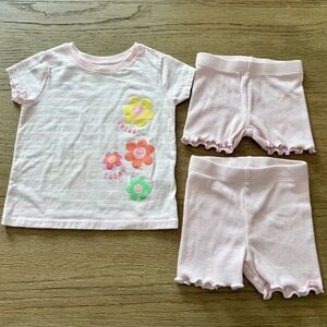 Garanimals Pink Floral Kids Pajama Set